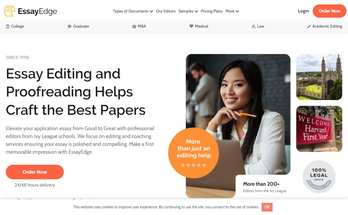 Essay Editing & Proofreading Service from Ivy League Experts
