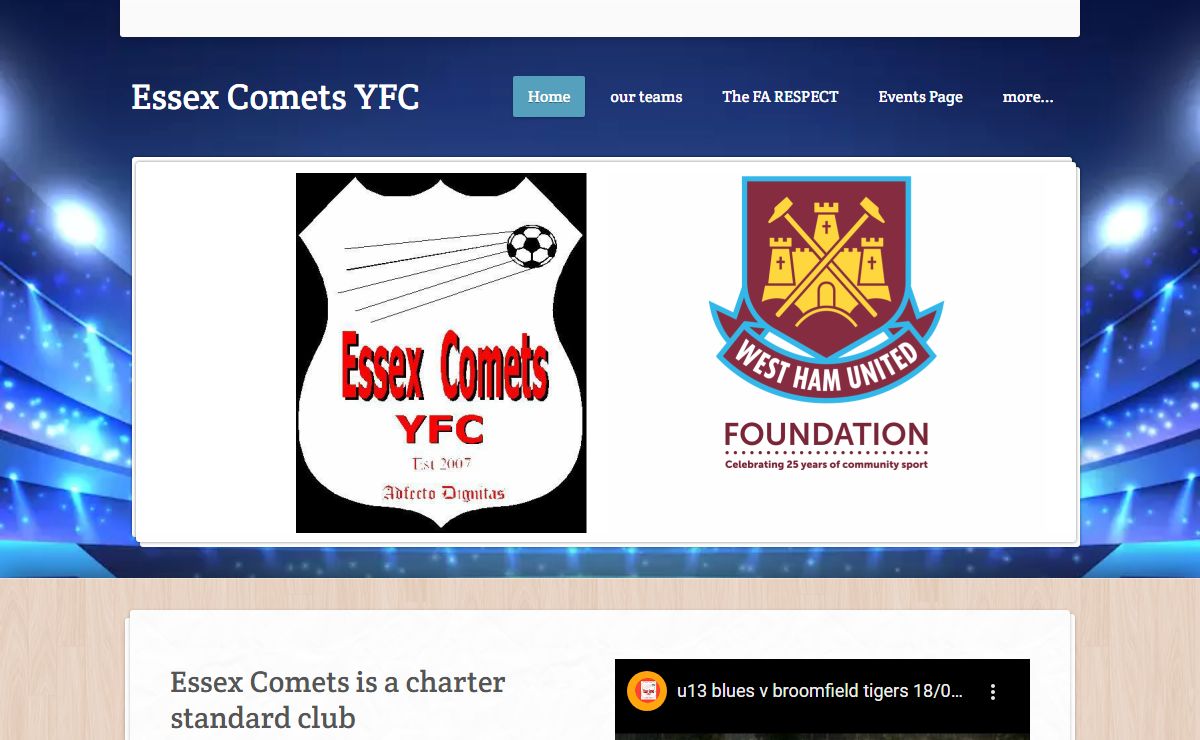 Essex Comets YFC - Home