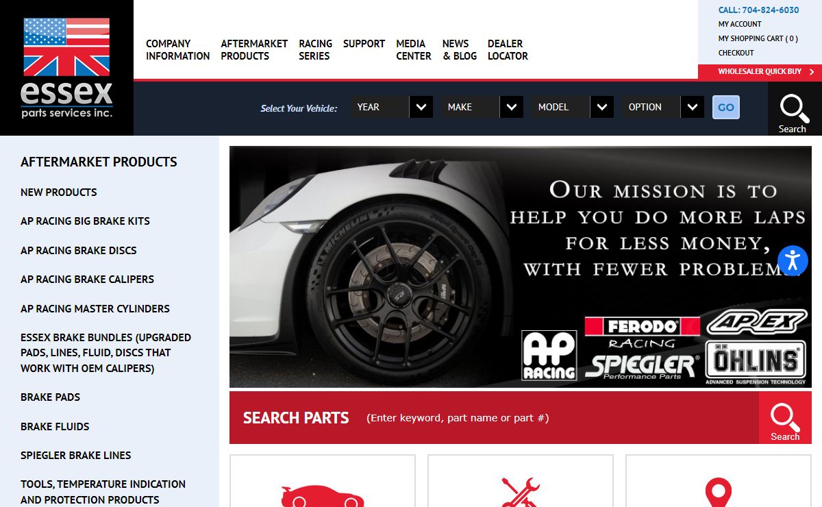 Pro & Amateur Racing Parts and Brake Kits | Essex Parts Services, Inc.