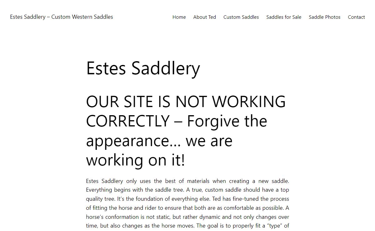 Estes Saddlery – Custom Western Saddles – Custom Handmade Western Saddles By Ted Estes