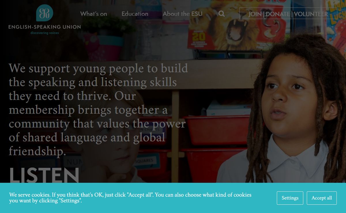 The English-Speaking Union (ESU): Speak, listen, succeed