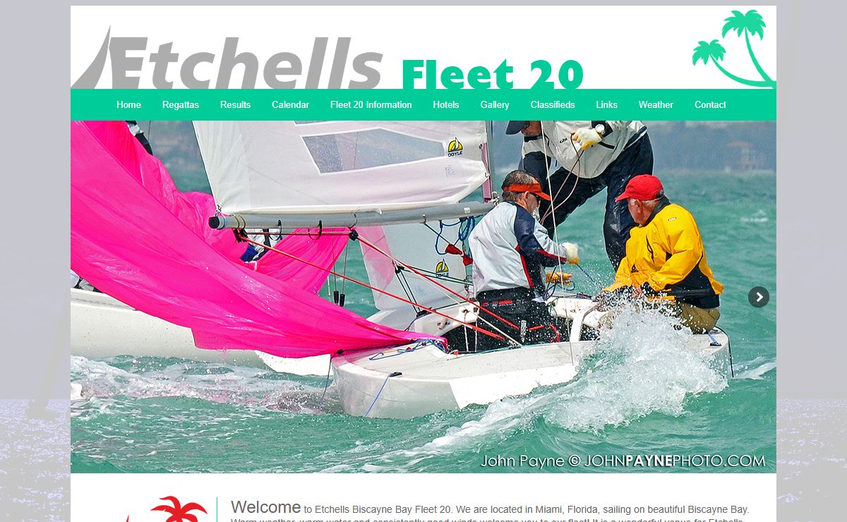 Etchells Fleet 20 Biscayne Bay Miami Florida