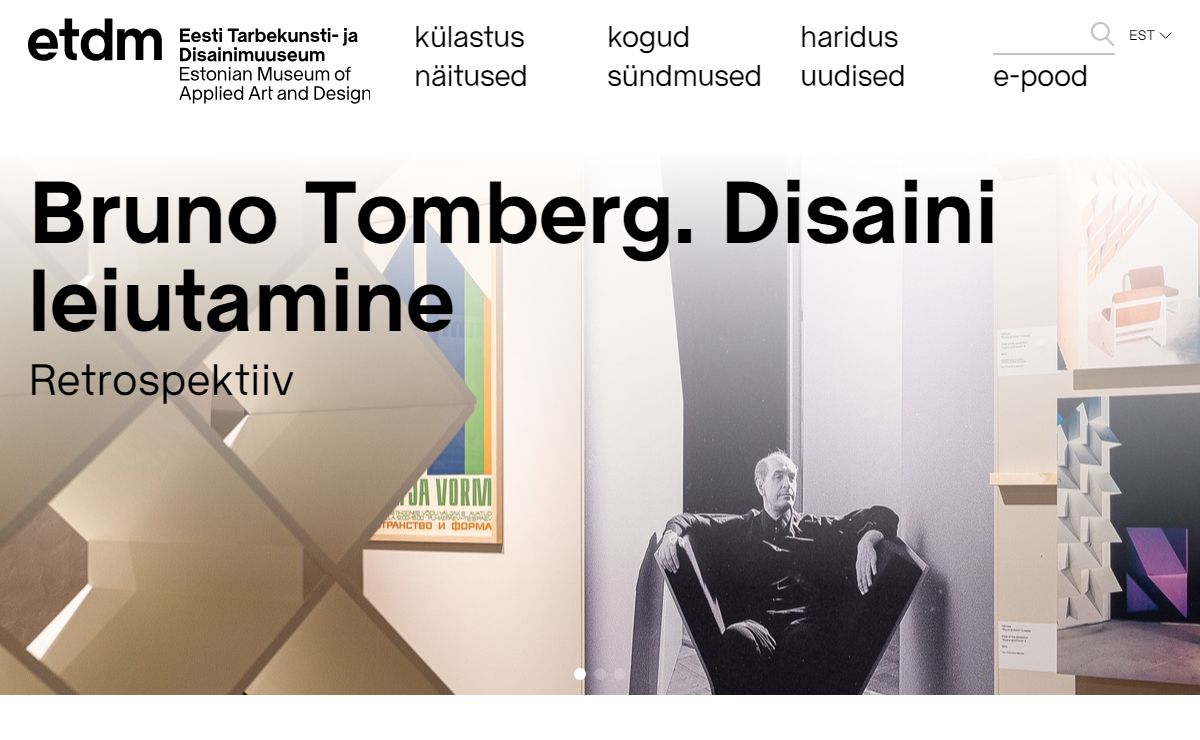 Avaleht - Eesti Tarbekunsti- ja Disainimuuseum