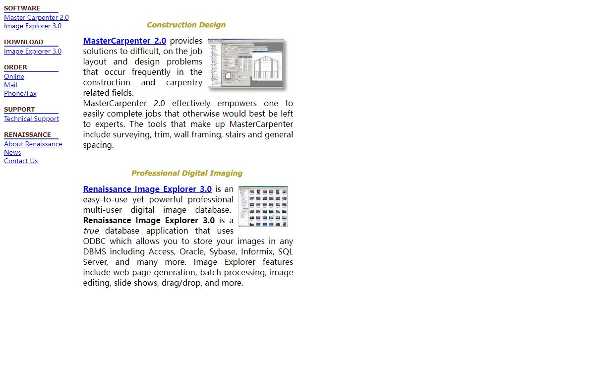 Renaissance Software-Carpentry, Construction and Remodeling Software