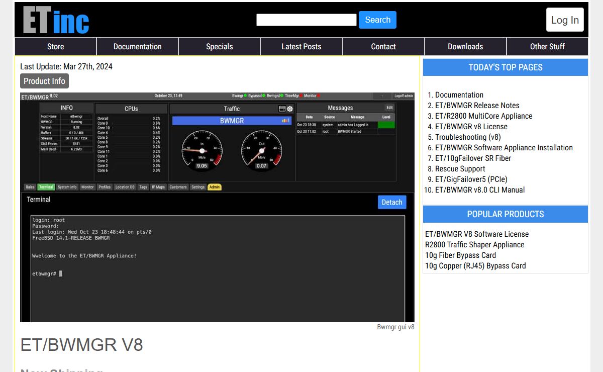 ETinc (formerly Emerging Technologies) Home Page