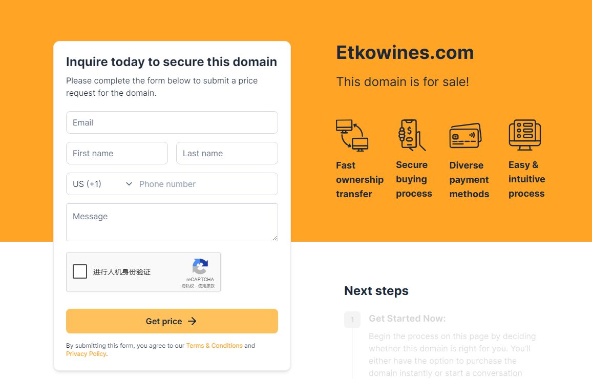 Etkowines.com is for sale. Buy it today!