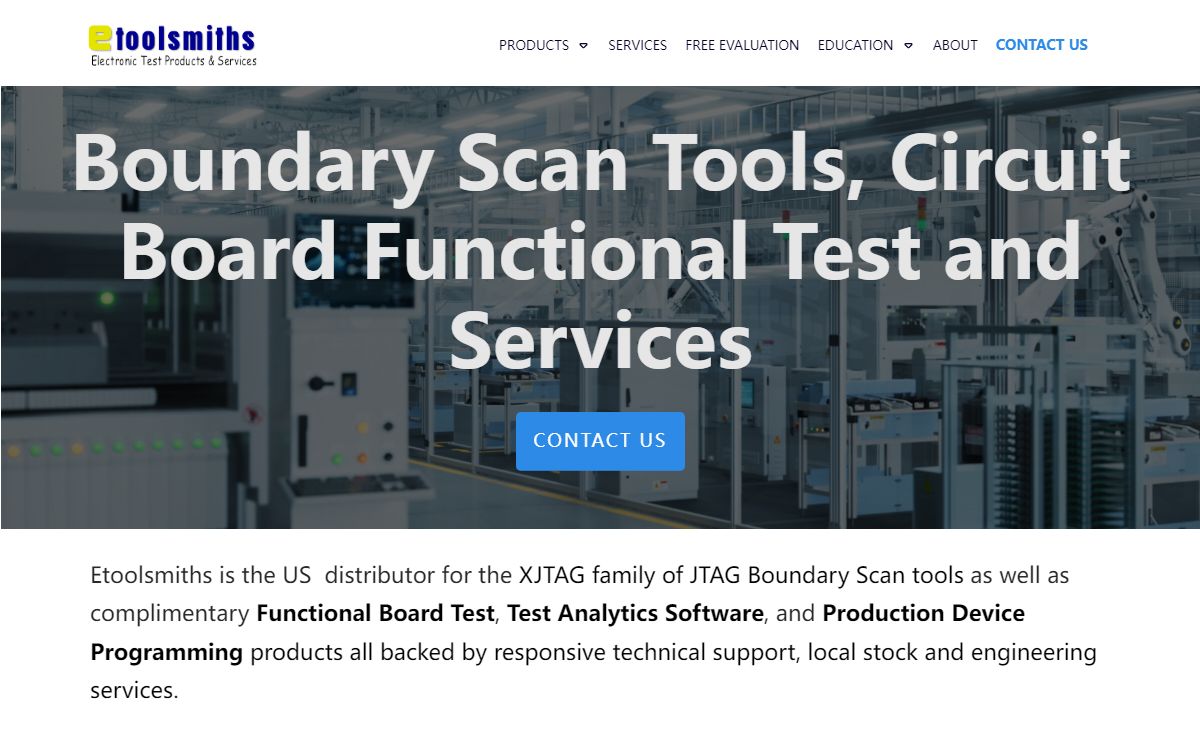 Etoolsmiths – JTAG Boundary Scan | Test Products | Engineering Services