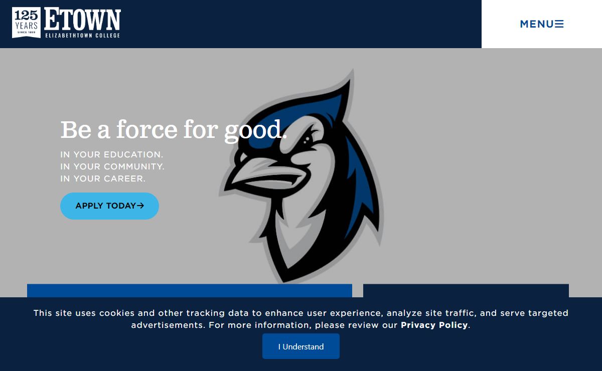 Elizabethtown College | Be a Force for Good