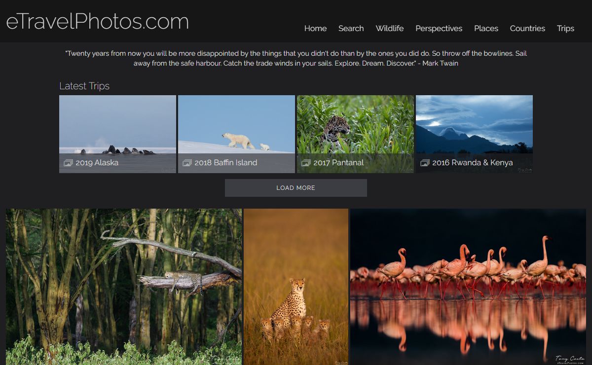 eTravelPhotos.com - Wildlife, Landscape and Travel Photography by Tony Costa