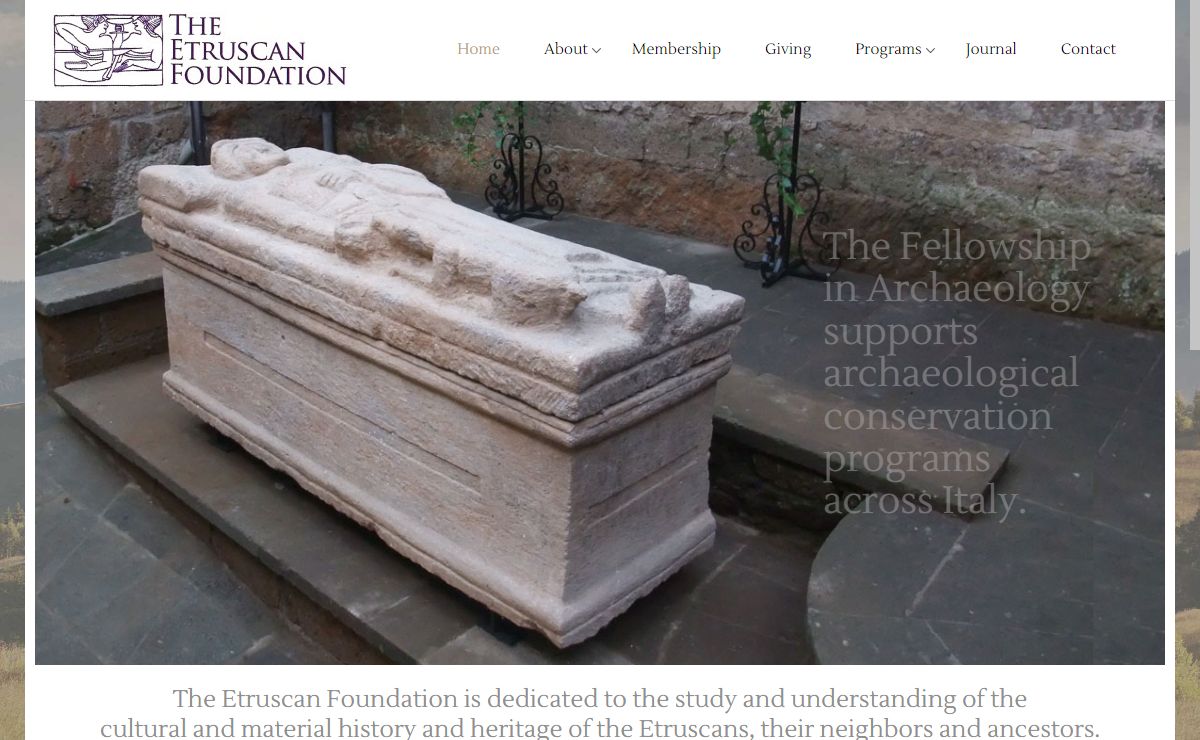 The Etruscan Foundation, dedicated to Etruscan history and heritage