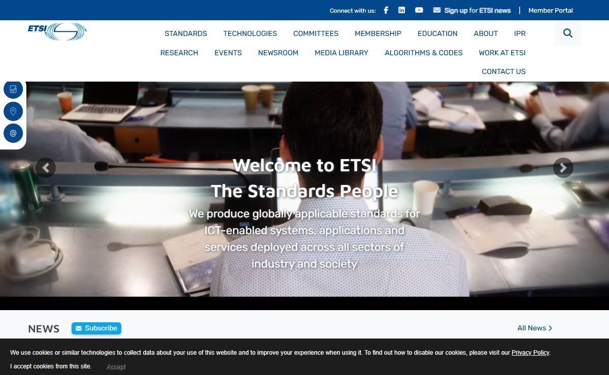 ETSI - Welcome to the World of Standards!