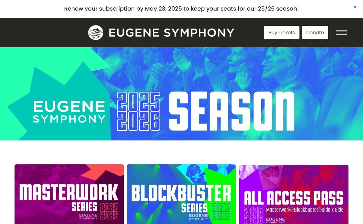 Eugene Symphony | Official Website