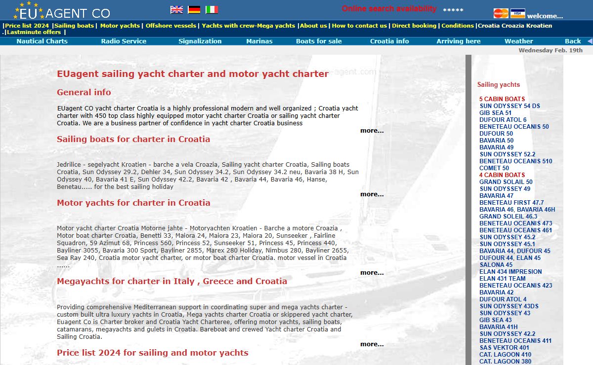 EUagent croatia motor boat charter croatia sailing yacht charter croatia