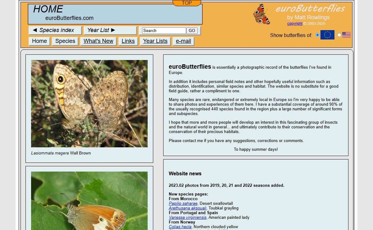HOME ¦ euroButterflies.com ¦ euroButterflies