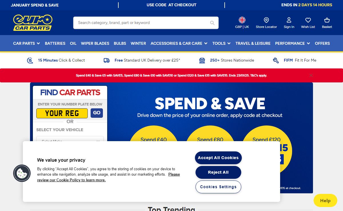 Euro Car Parts | Car Parts Online & In Store – FREE UK Delivery