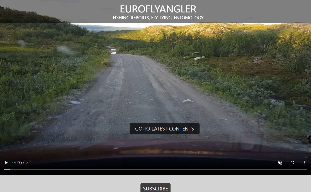 Fly fishing in Europe,reports,fly tying and entomology