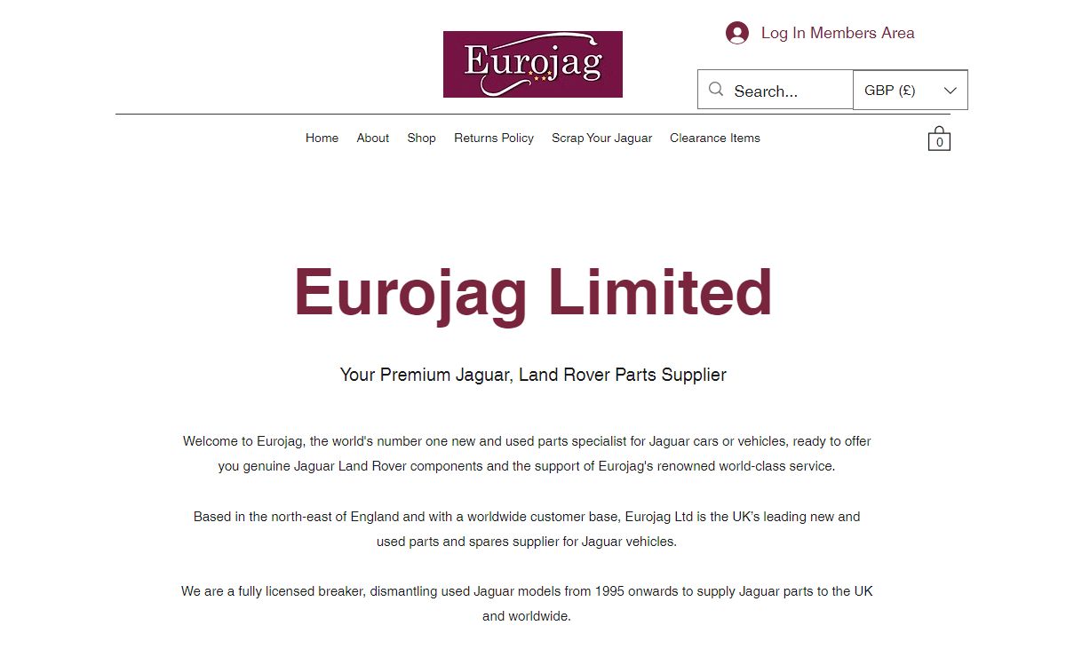 Used Jaguar Parts | Eurojag Limited