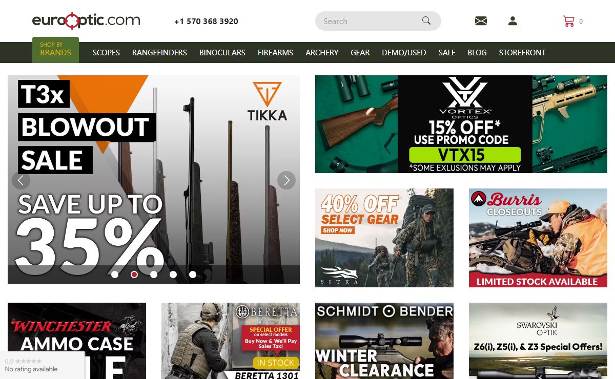 Rifles, Scopes, Laser Rangefinders, and So Much More - EuroOptic.com