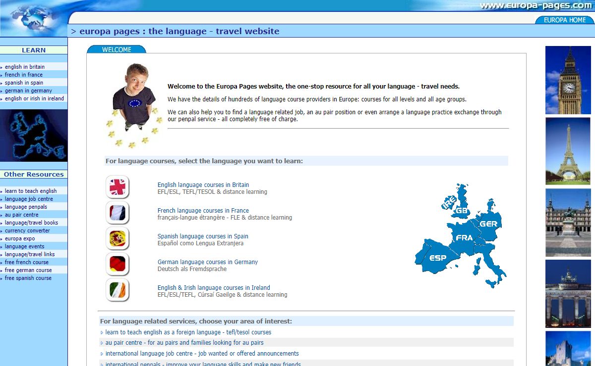 Europa Pages - Directory of European Language Courses