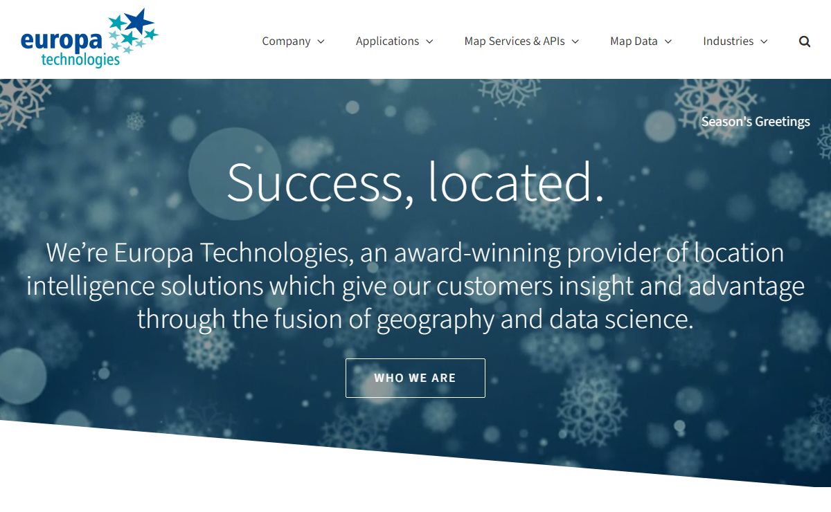 Location Intelligence from Europa Technologies - Success, located.