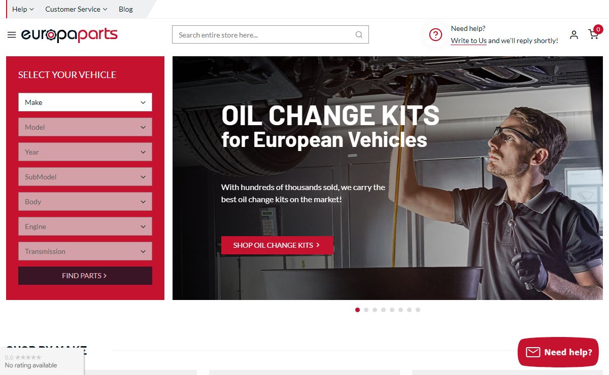 Audi Parts | Volkswagen (VW) Parts | Porsche Parts | Sprinter Parts | Europa Parts
