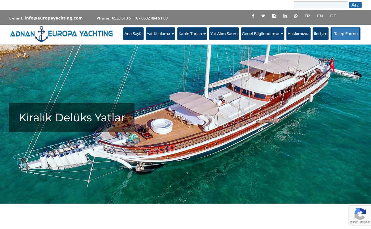 Yat Kiralama ile Mavi Yolculuk ve Yat Turu | Europa Yachting