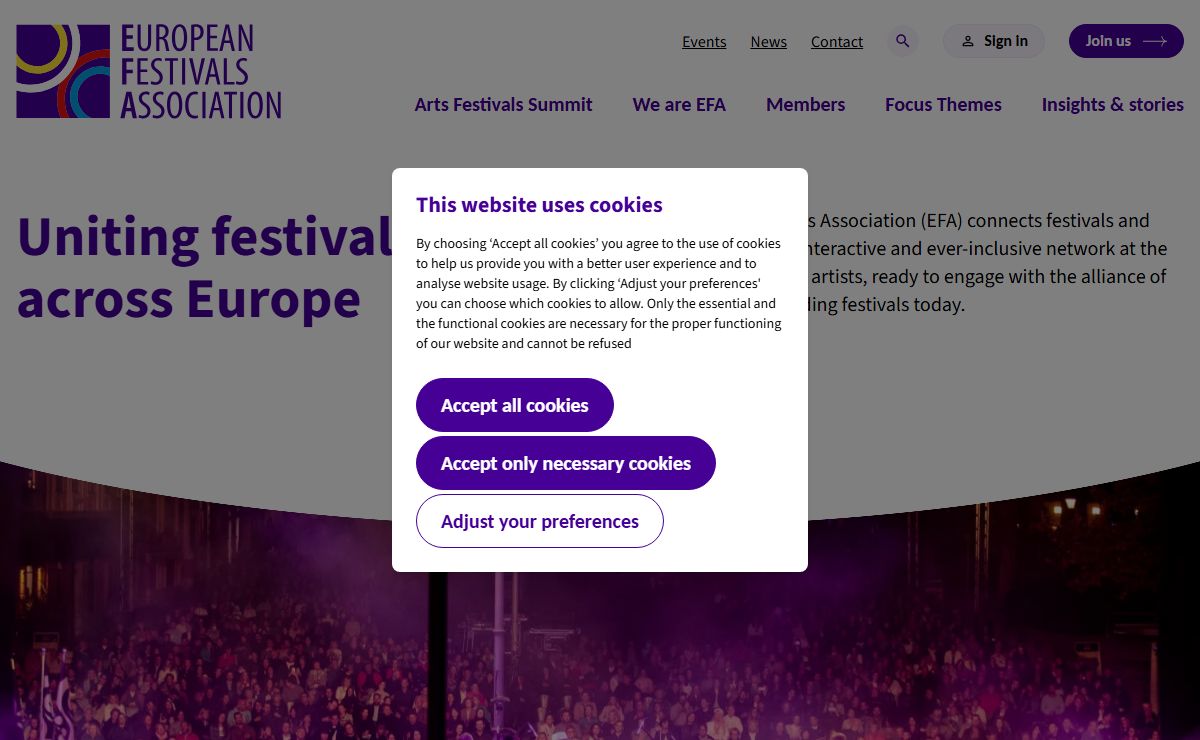 Connecting festivals and festival makers - European Festivals Association