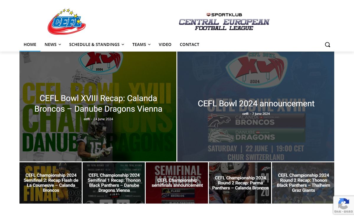 Central European Football League - CEFL | Premiere European league of American football