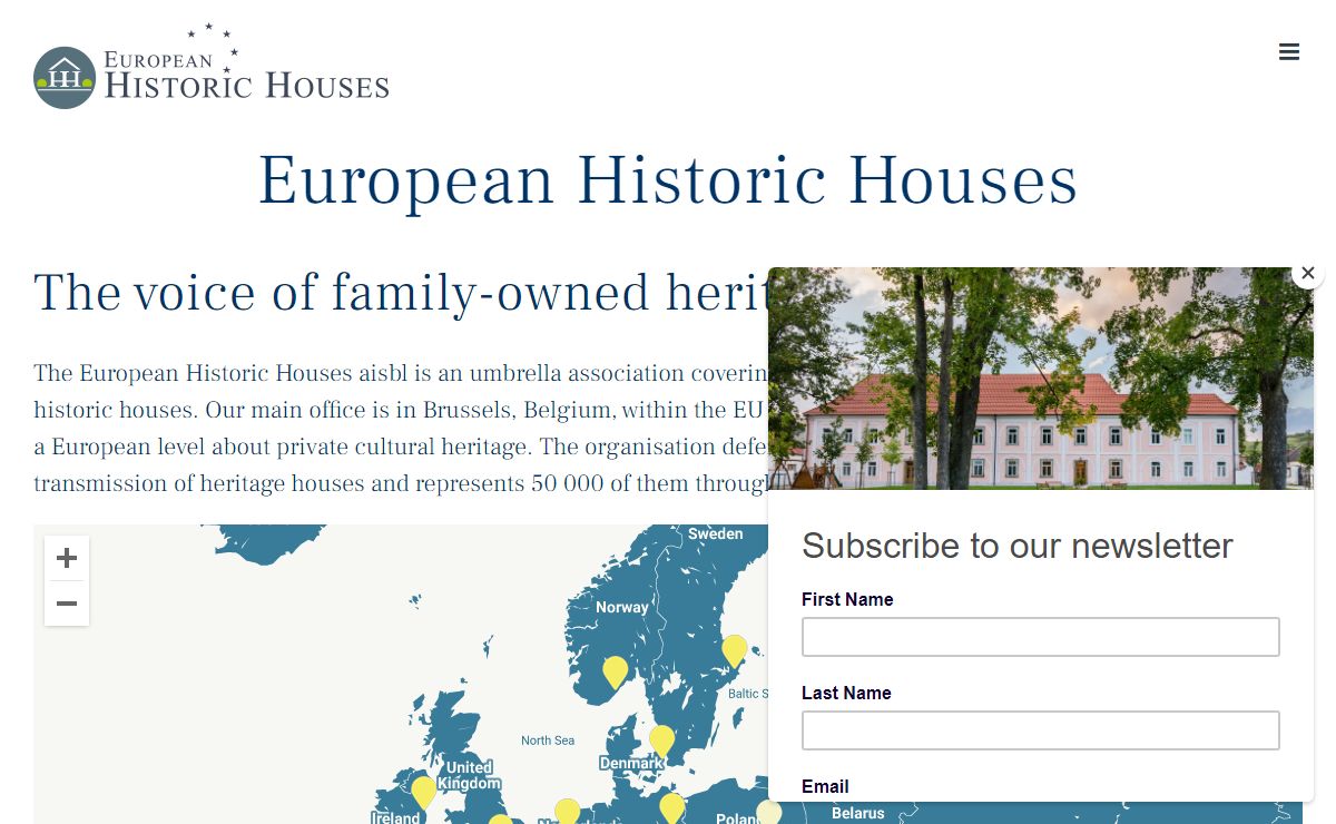 European Historic Houses – the voice of privately owned historic houses
