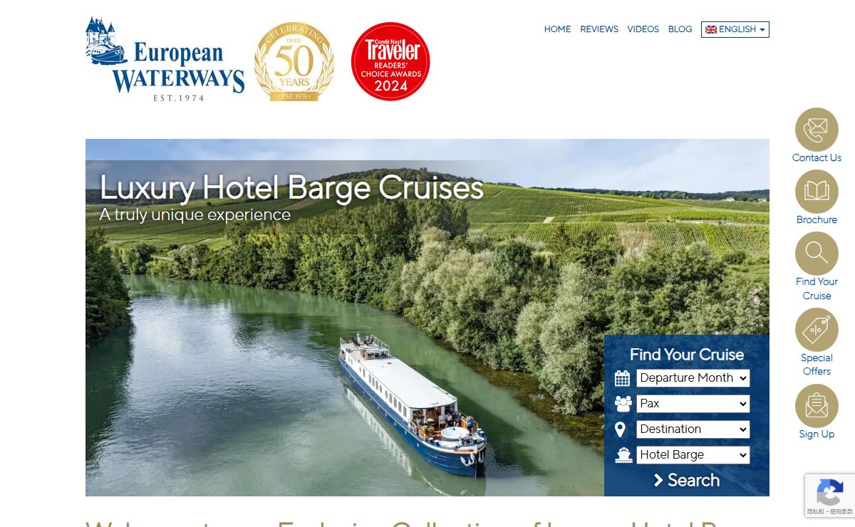 Luxury Hotel Barge Cruises in Europe with European Waterways