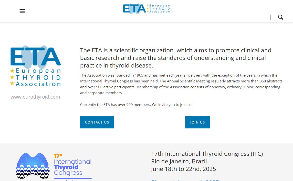 European Thyroid Association (ETA) - eurothyroid.com