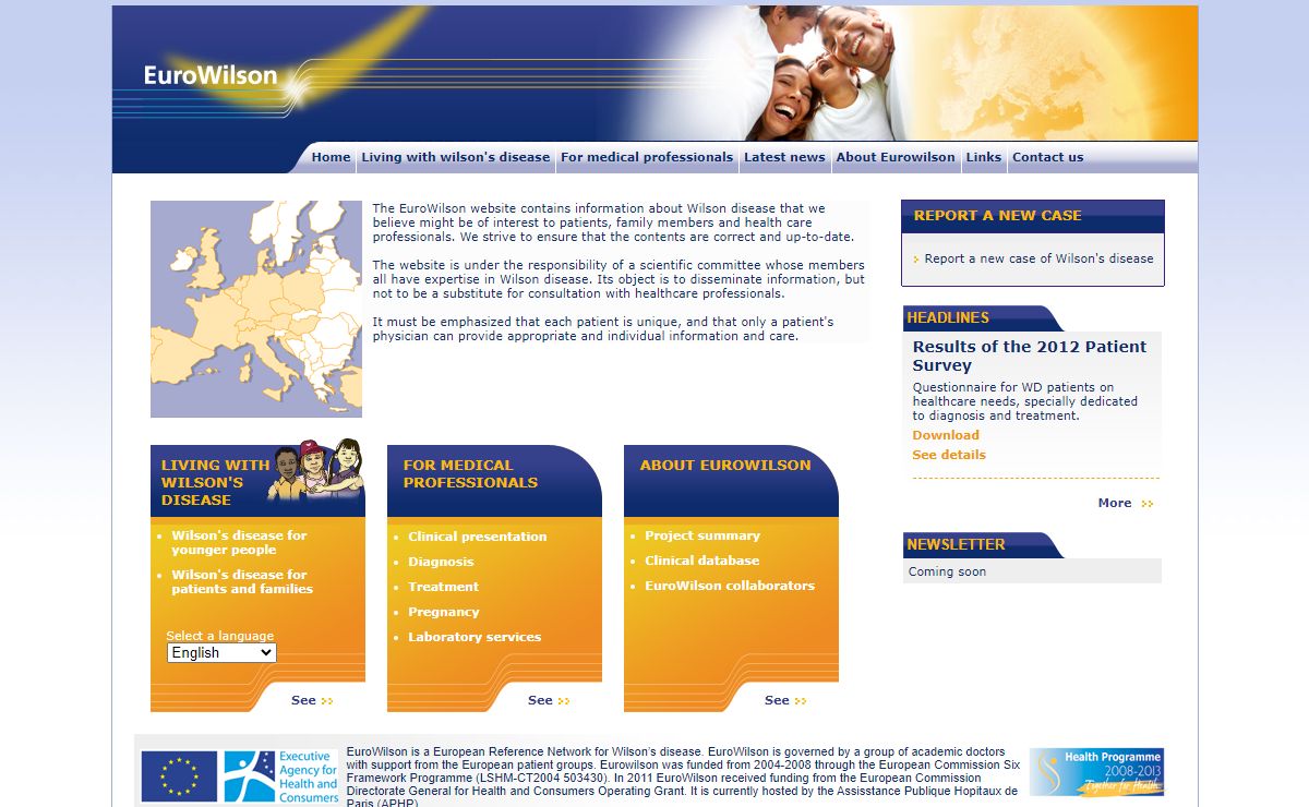 eurowilson.org - Report a new case - Latest News