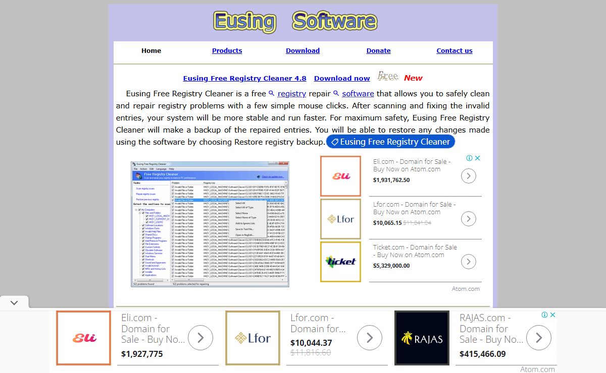 Eusing Software - Hide windows program software,CD ripper freeware,registry cleaner software