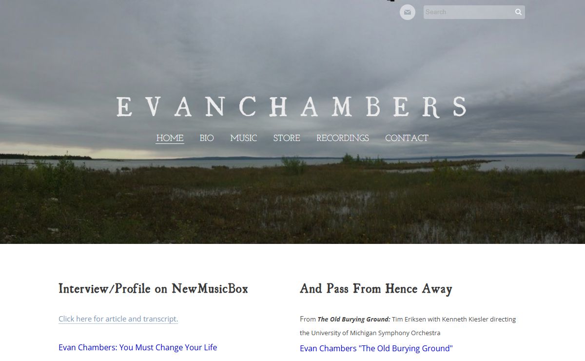 E V A N C H A M B E R S - Home
