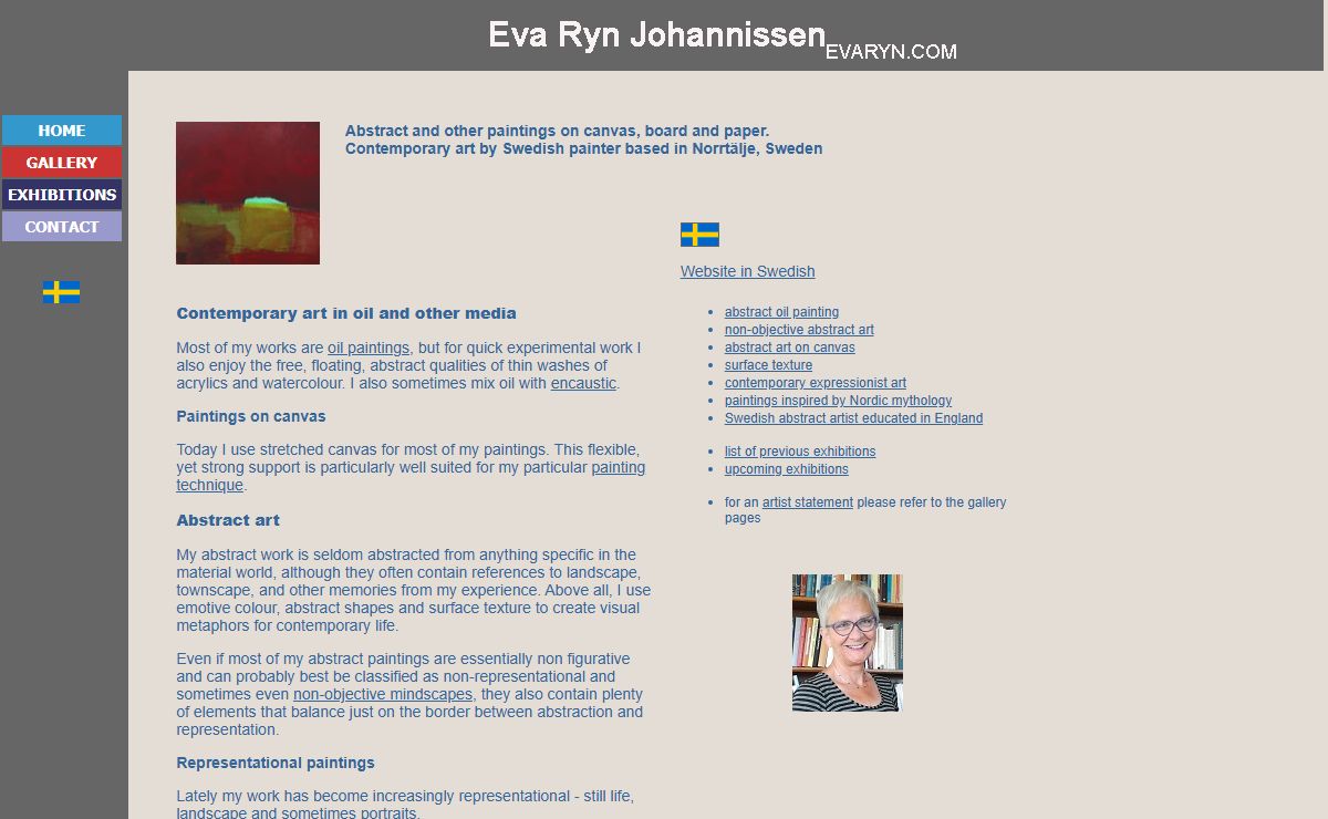 Abstract and other paintingst by Eva Ryn Johannissen
