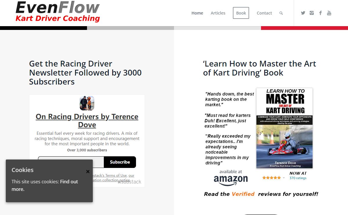 EvenFlow Kart Driver Coaching – Karting techniques, tips and training from leading kart coach Terence Dove