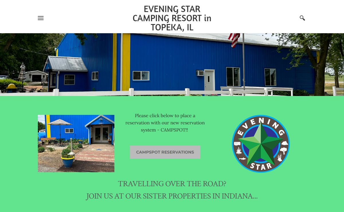 EVENING STAR CAMPING RESORT in TOPEKA, IL - Evening Star Camping Resort - Topeka, IL