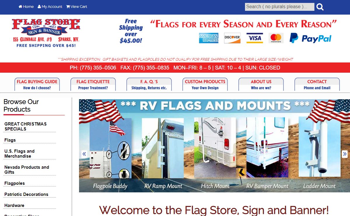 EventFlags - Flags, Banners and Custom Printed BladesFlag Store Sign and Banner - Nationwide Shipping - Serving Reno / Sparks / Carson City