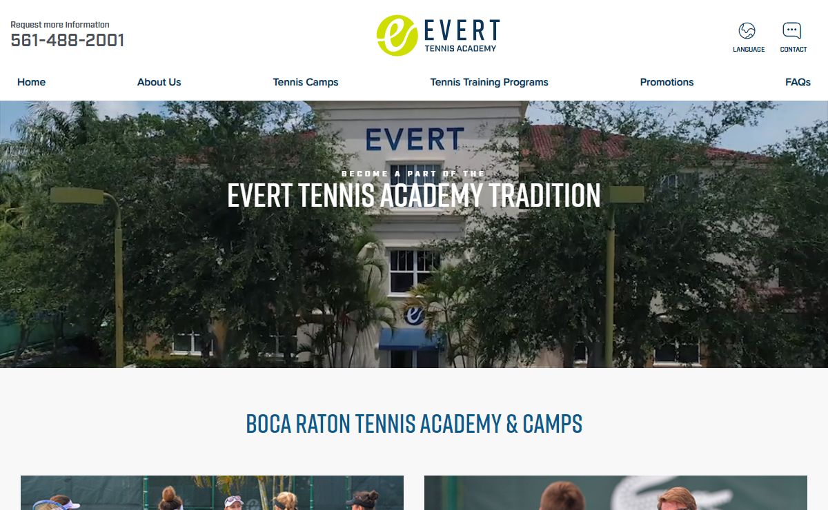 Boca Raton Tennis Academy and Camp | Evert Tennis Academy