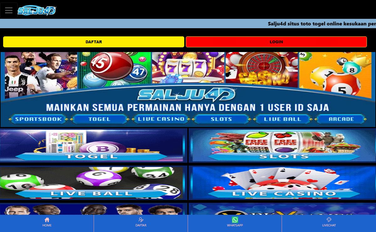 Salju4d: Bandar Toto Togel Online JP Pasti Bayar