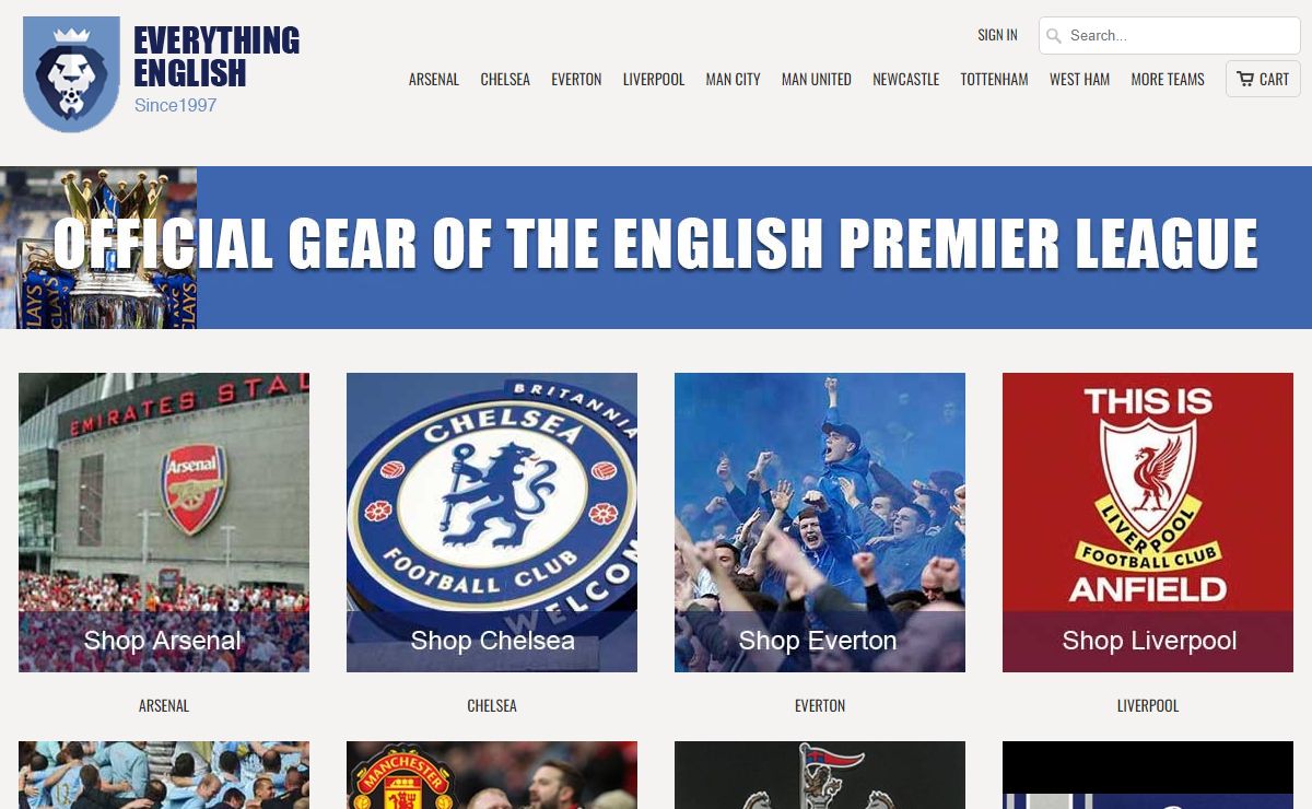 Official English Premier League Merchandise - Ships from USA 24 Hours