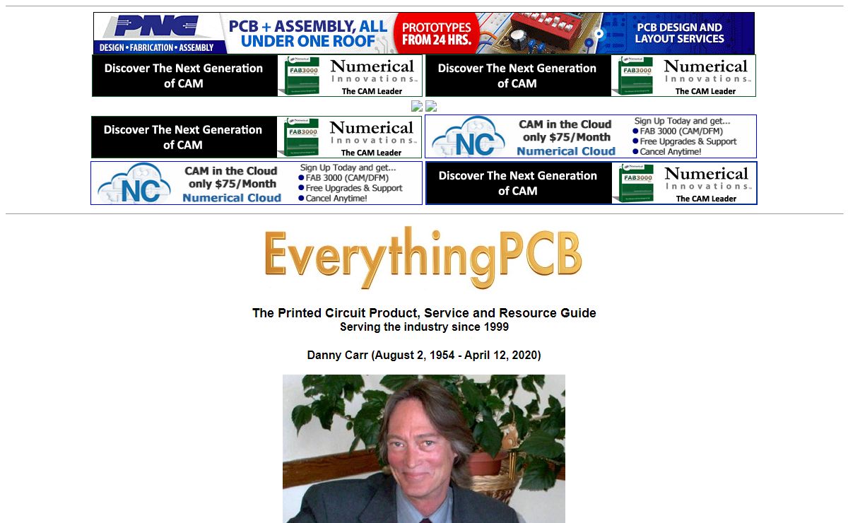 EverythingPCB, The Printed Circuit Industry's Product, Service and Resource Guide