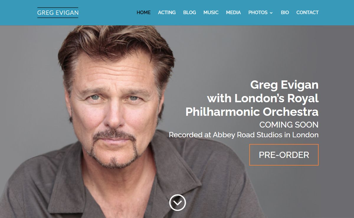 Welcome to the official website of Greg Evigan