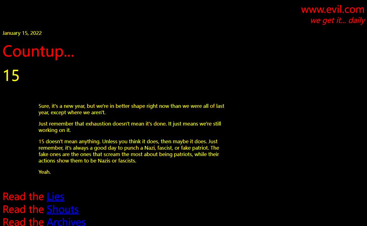 Evil.Com - We get it...Daily.