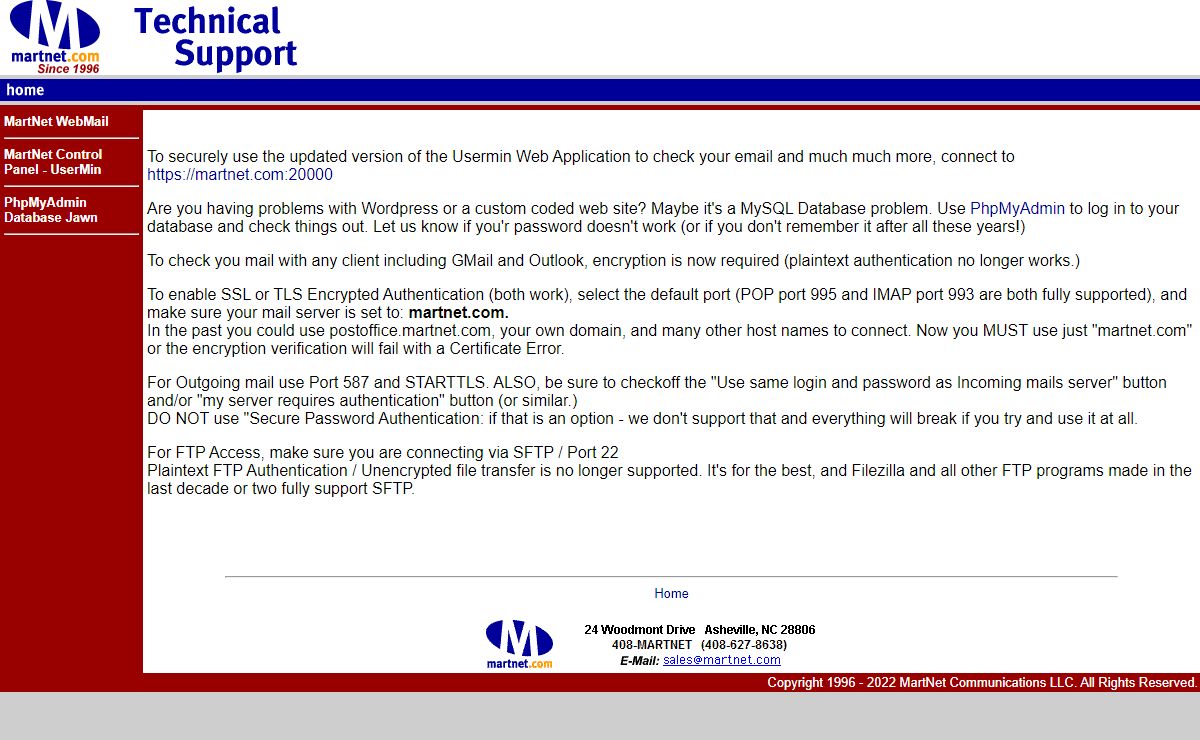 MartNet Support