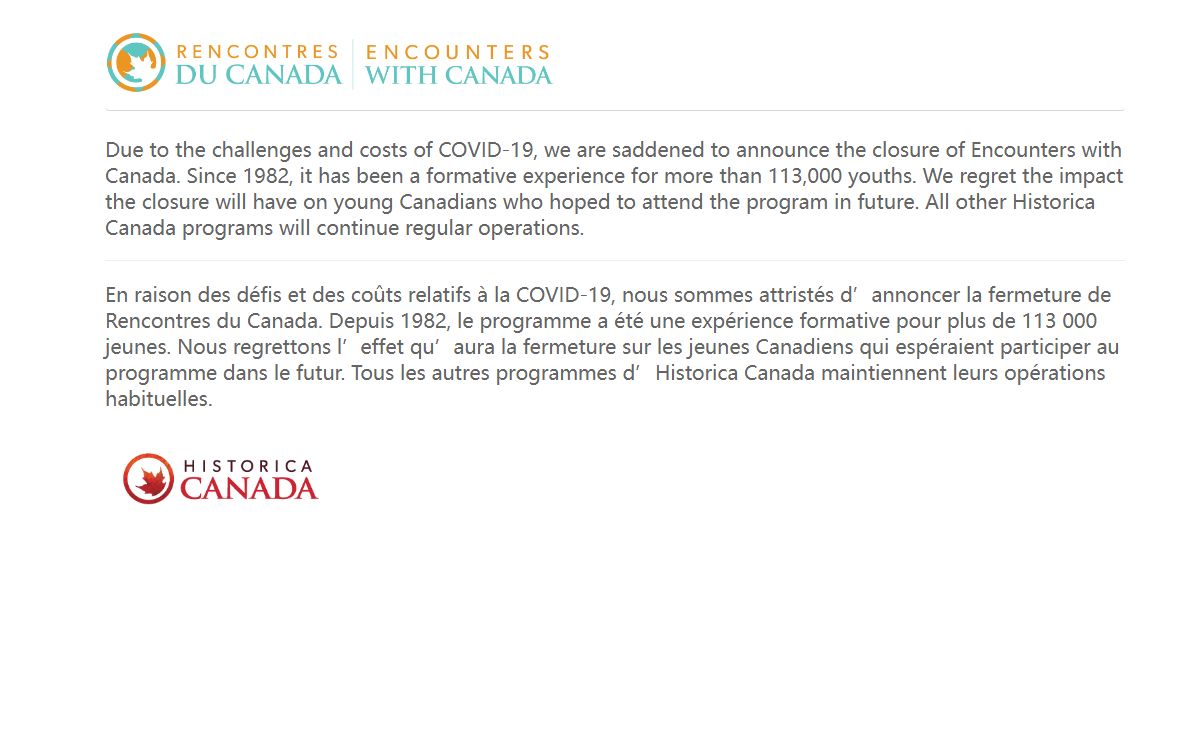 Encounters With Canada / Rencontres du Canada