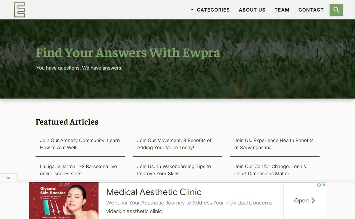Ewpra - A Leading Source of Answers on Your Questions