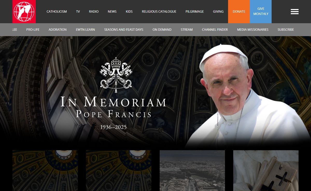 EWTN Global Catholic Television Network: Catholic News, TV, Radio | EWTN