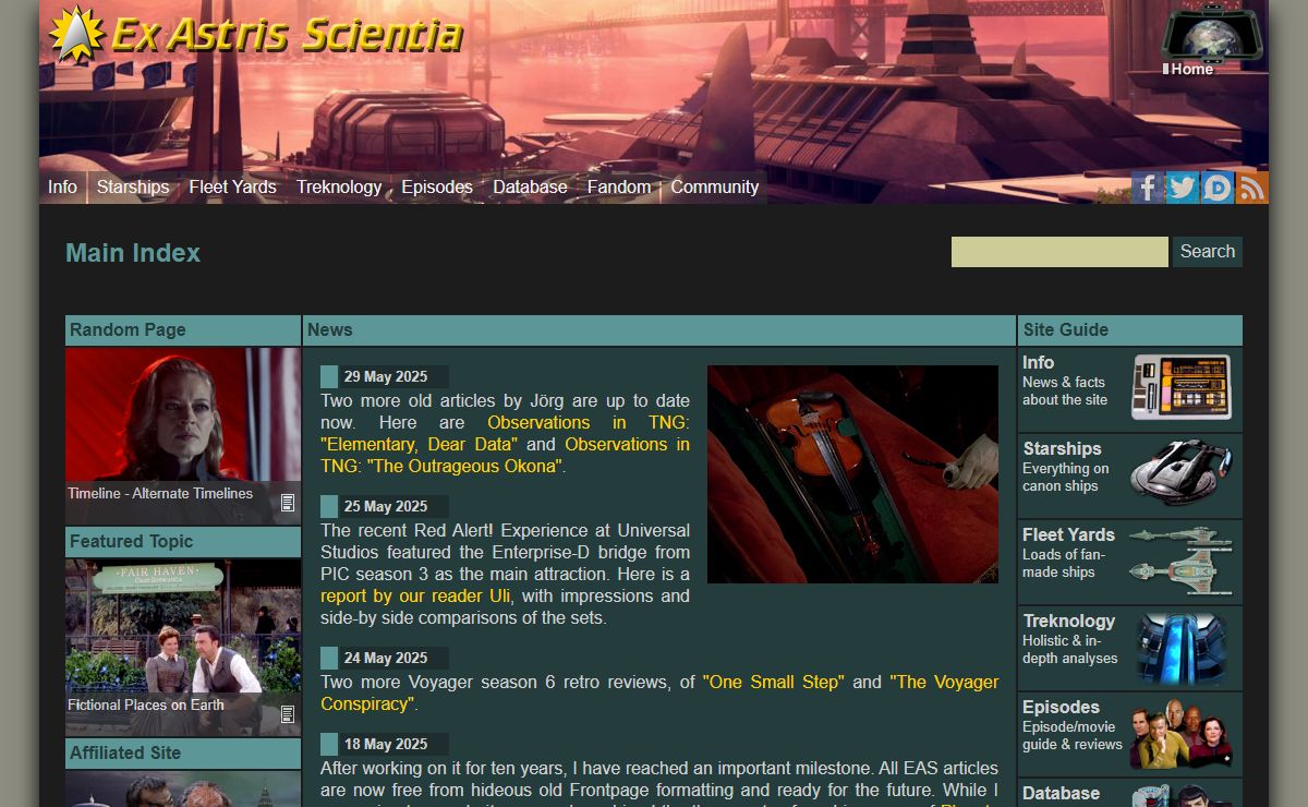 Ex Astris Scientia - Bernd Schneider's Star Trek Site