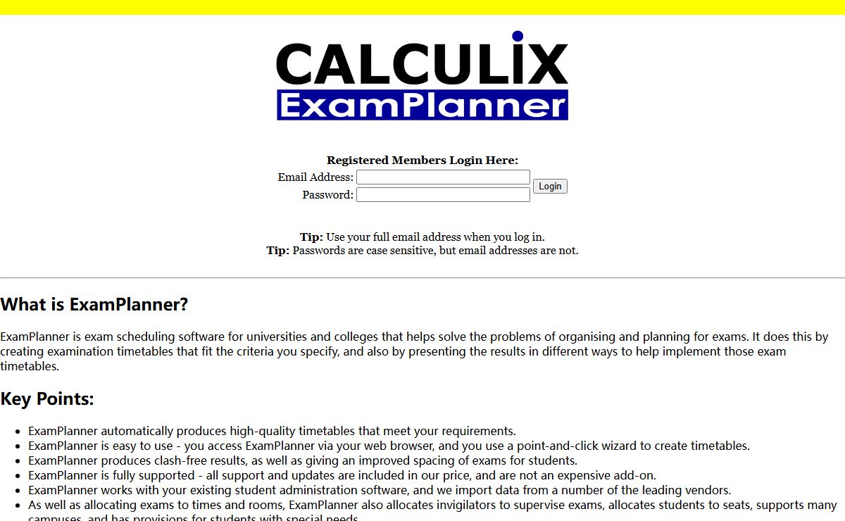 ExamPlanner - exam timetable software